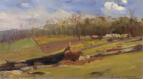 Arthur streeton Residence of J oil painting picture
